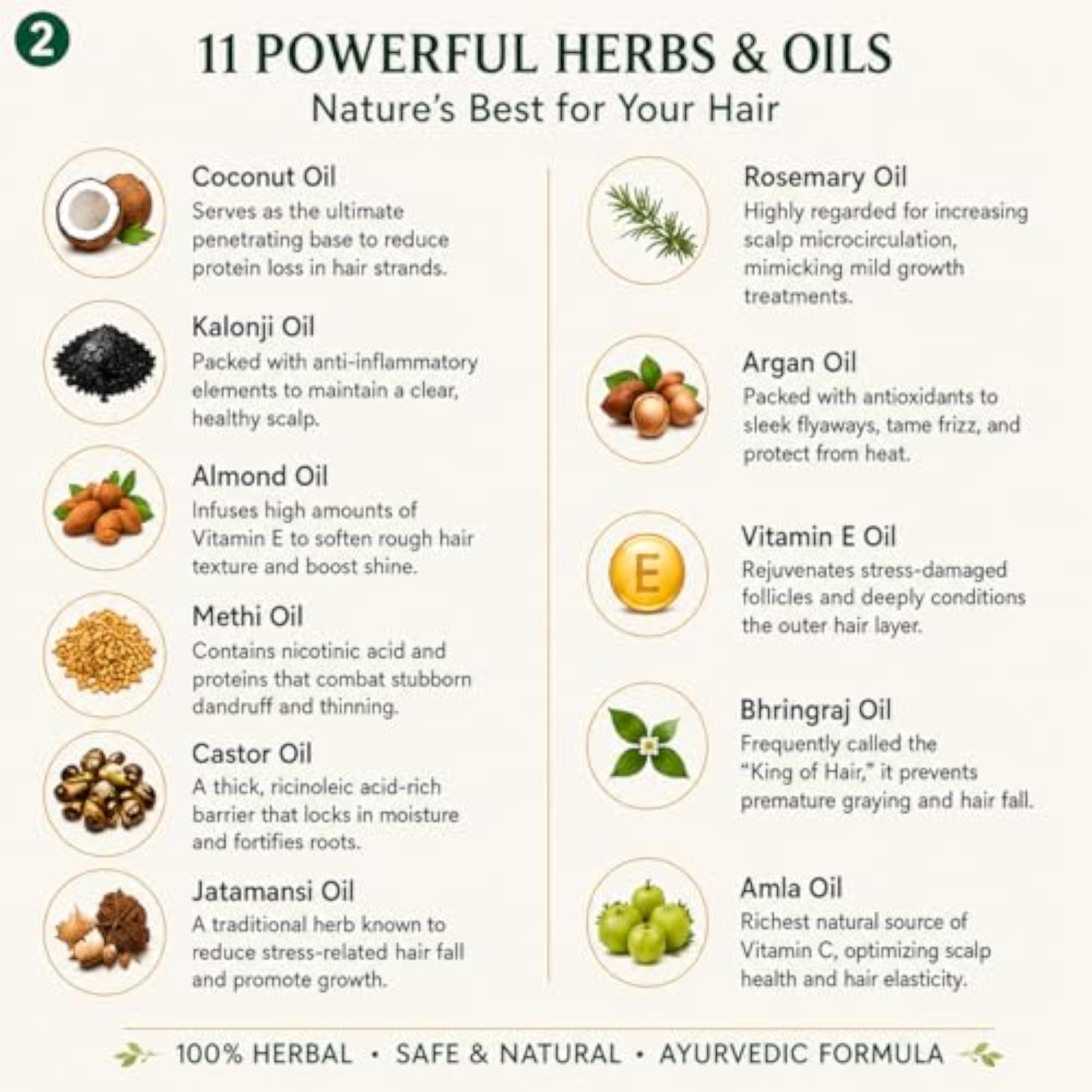 Herbal Hair Oil for Hair Growth, 100 ml